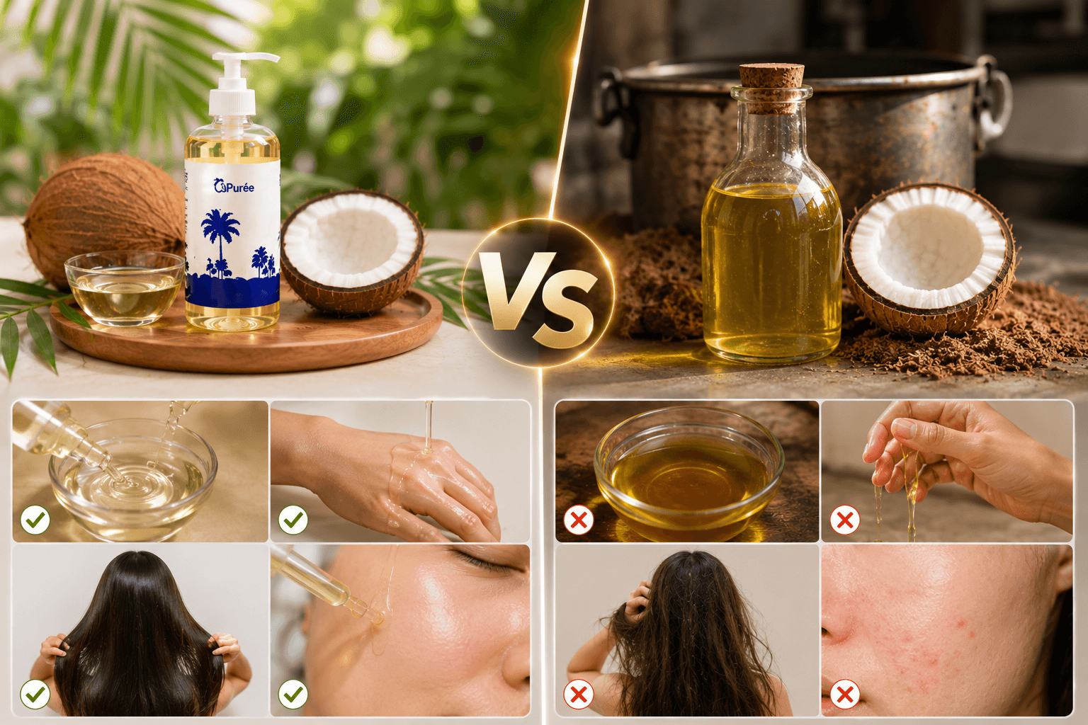 Cơ chế khoa học của tác dụng của dầu dừa với tóc cùng CoPuree